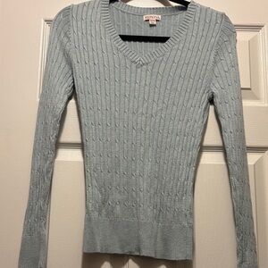 Merona Women's Soft Blue V-Neck Sweater